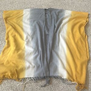 Do Everything in Love Yellow and Gray Ombre Shawl